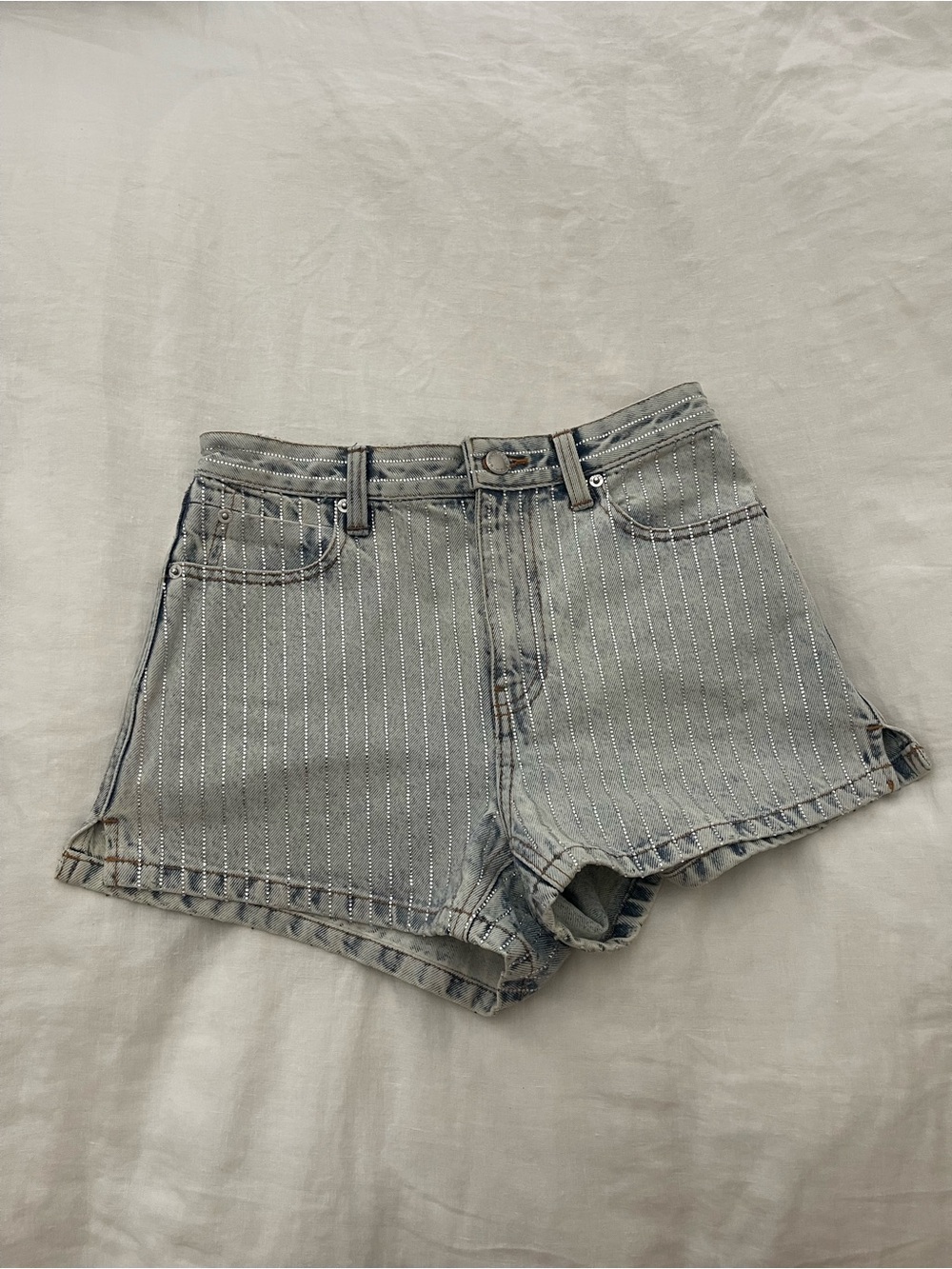 Alexander Wang Bite Short with Crystal Stripe - Women